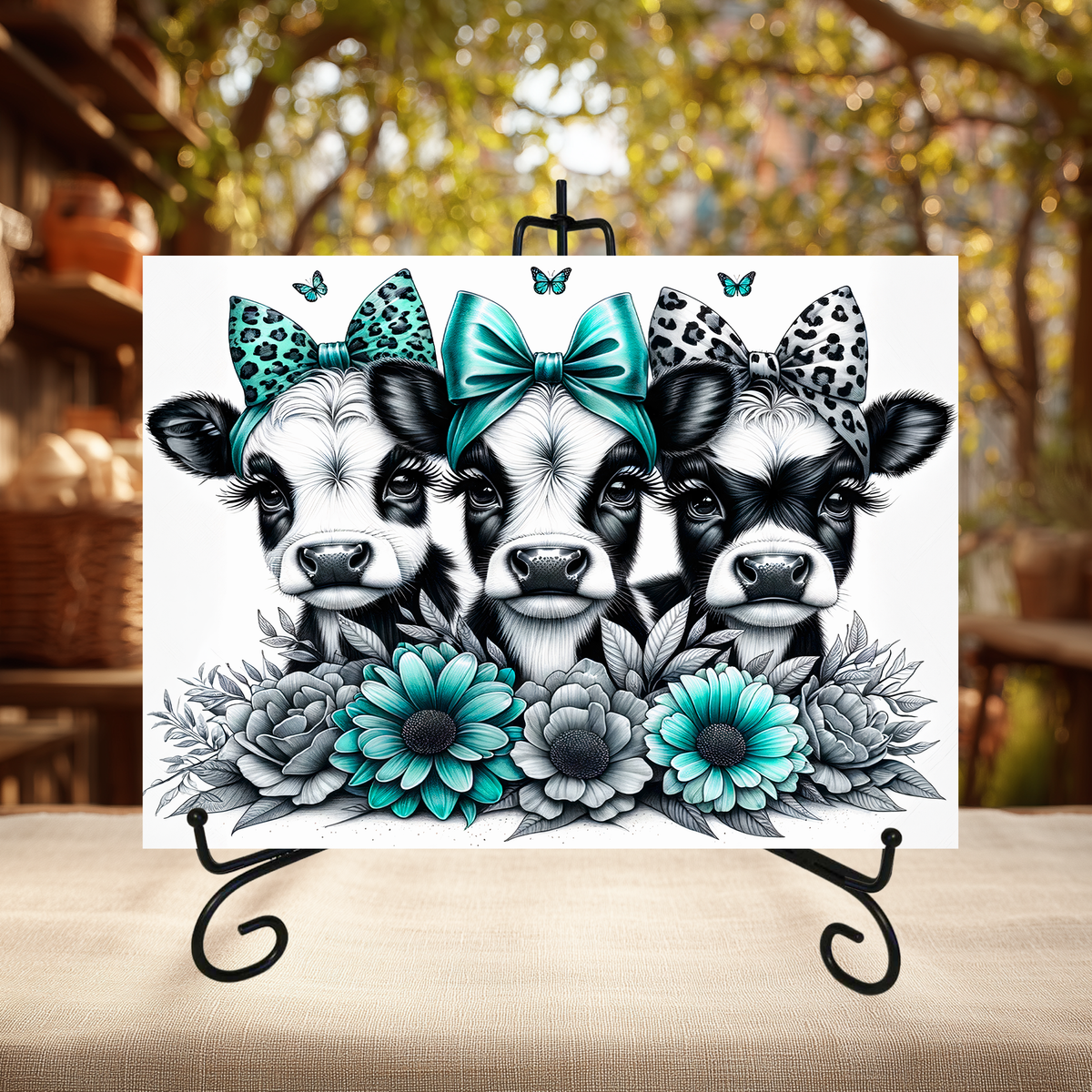 Bow Animals Glass Cutting Boards