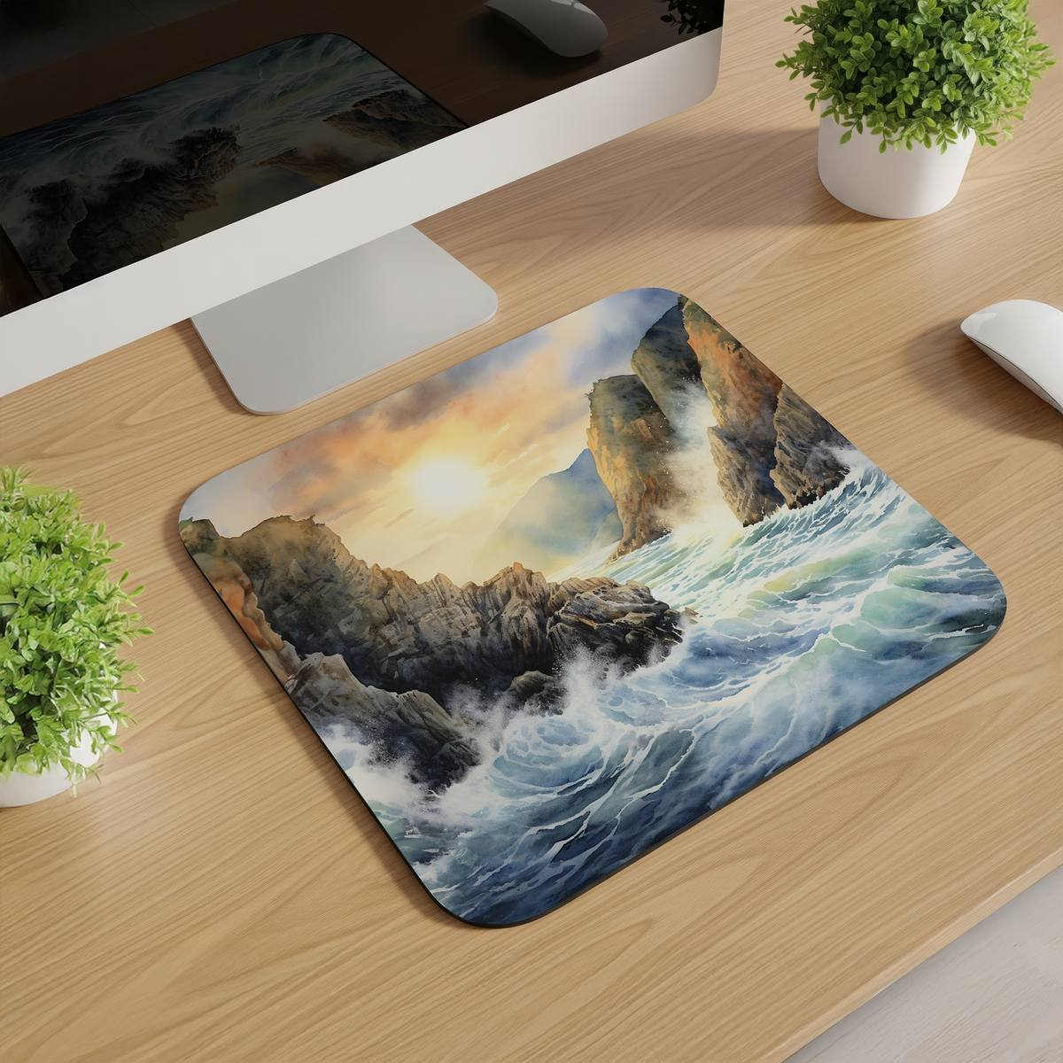 Beach Scene Mousepads