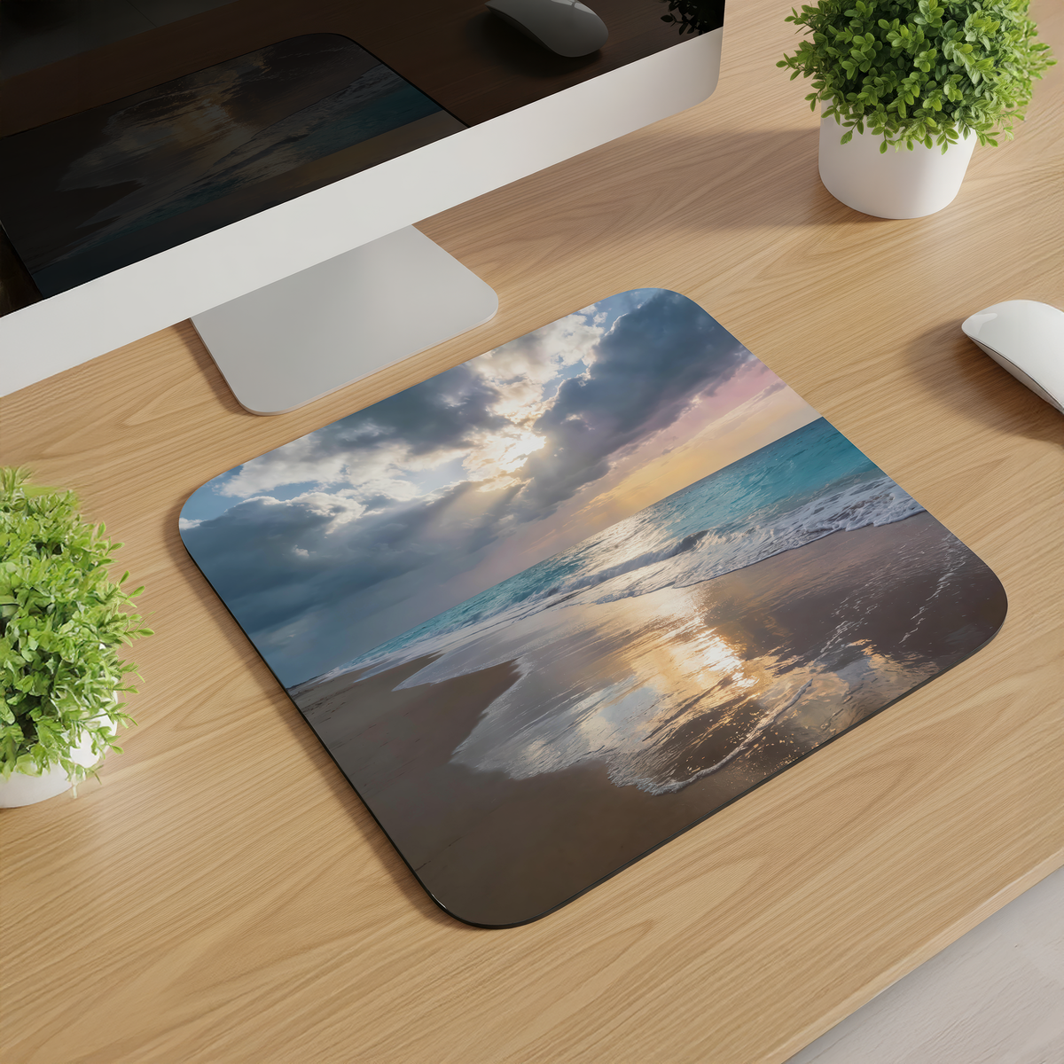 Beach Scene Mousepads