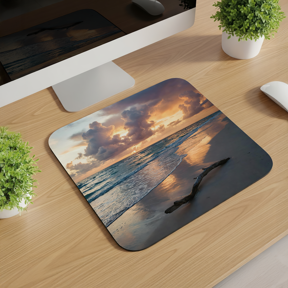 Beach Scene Mousepads