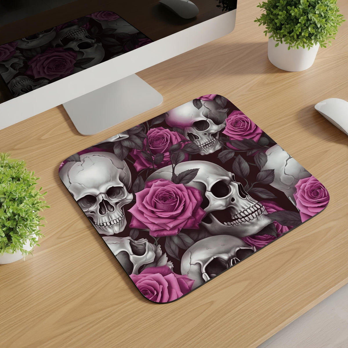Skulls and Roses Mousepads