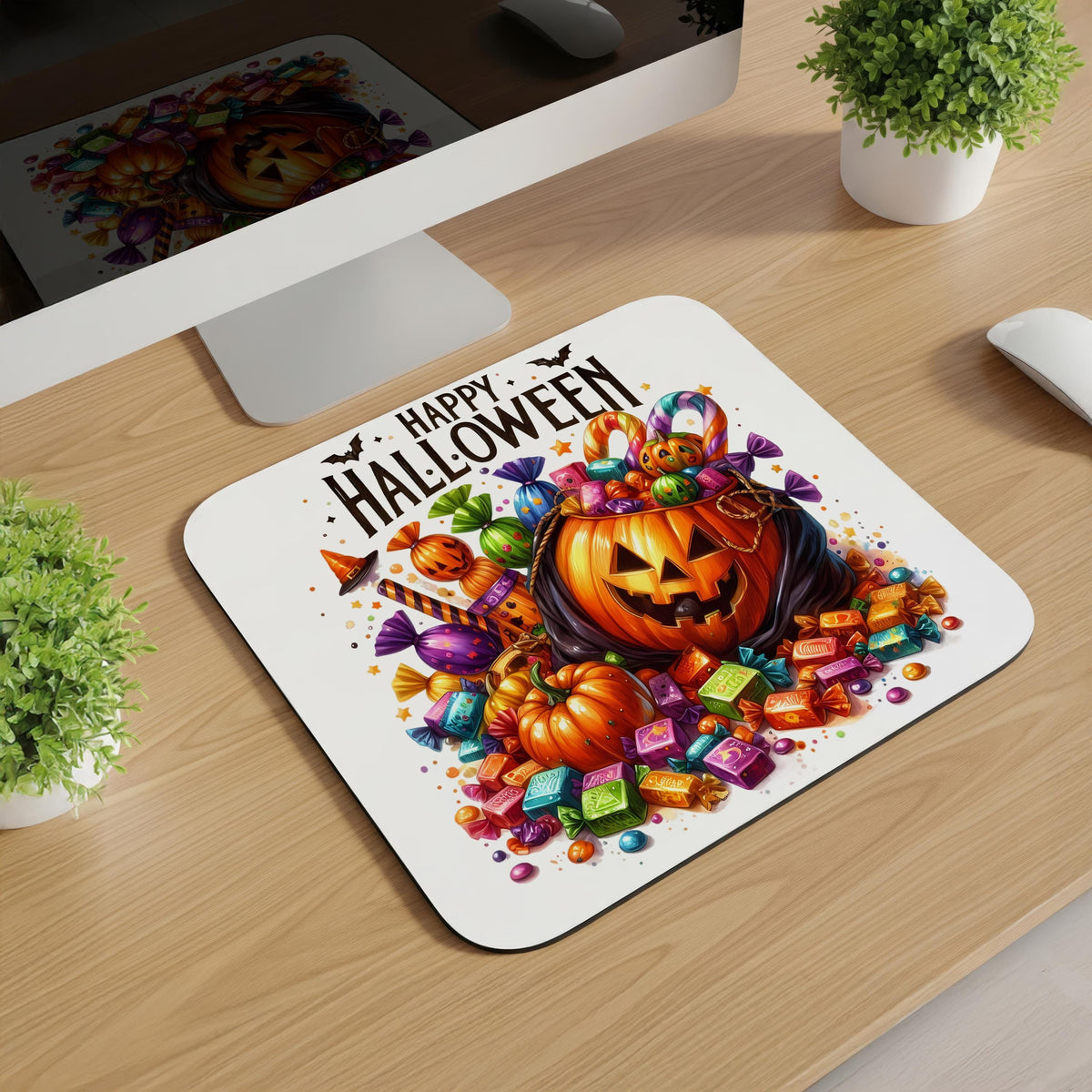 Halloween Jack-O-Lantern Mousepads