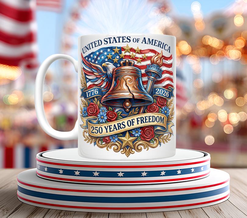 USA 250th Anniversary Mugs (12 variations)