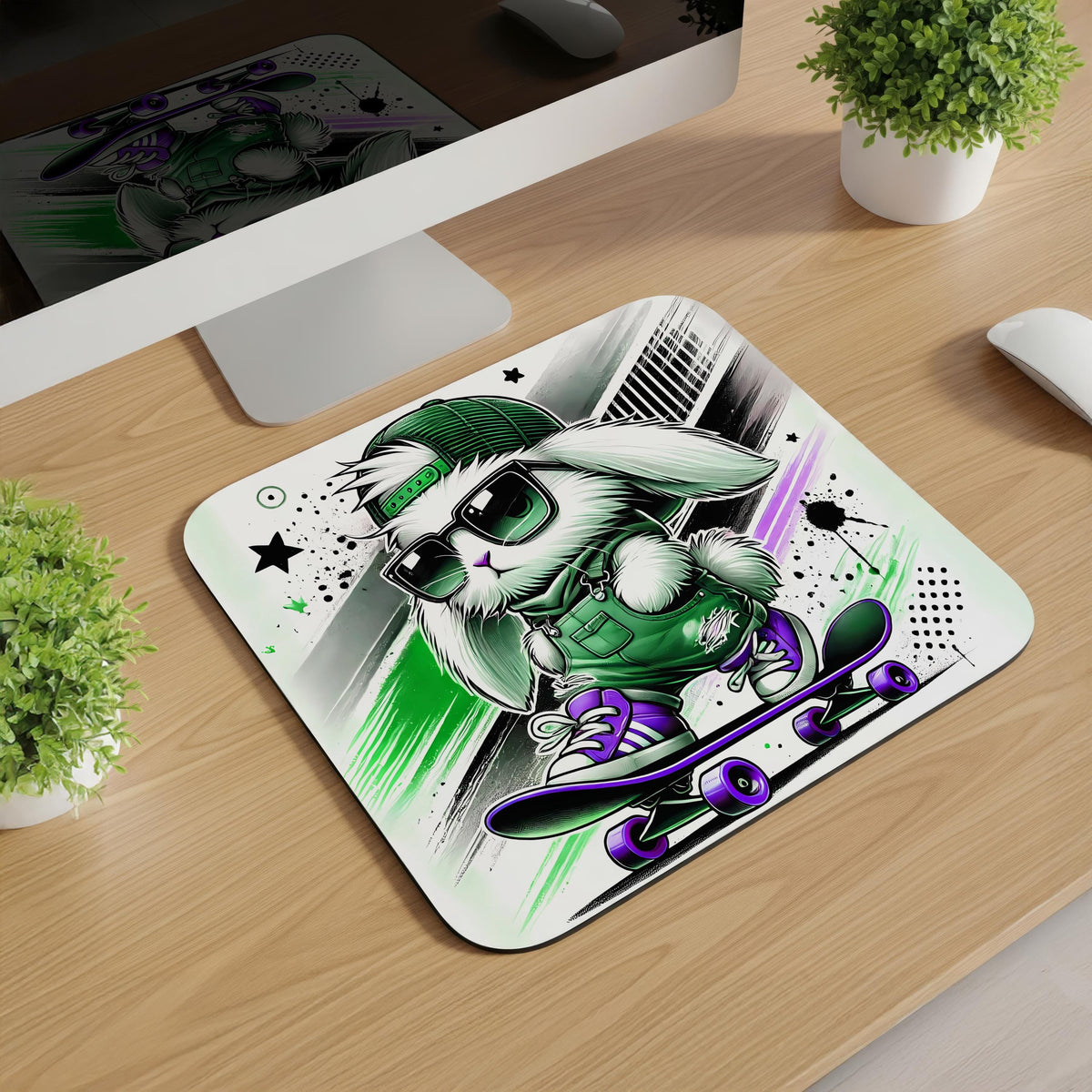 Skater Bunny Mousepads