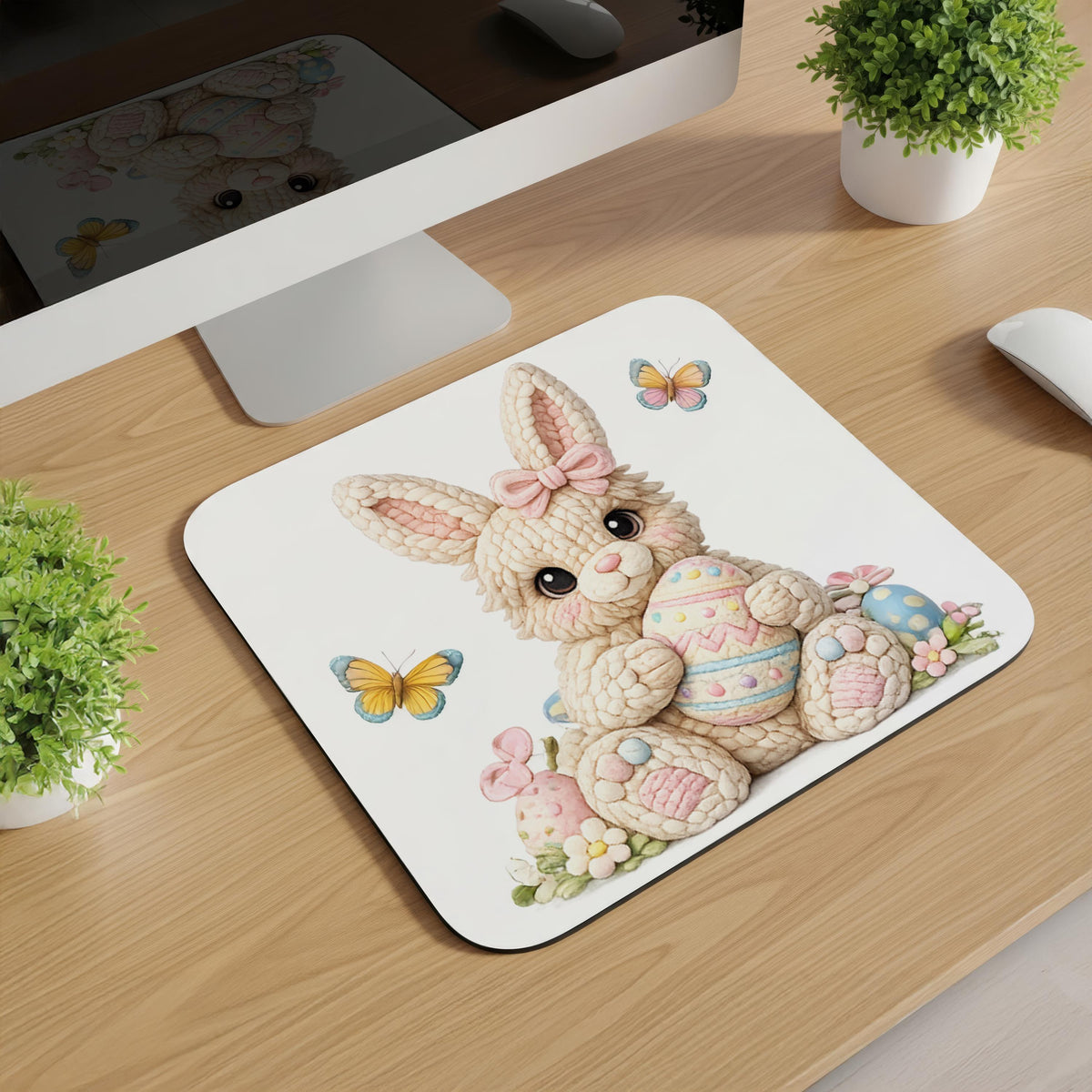 Knitted Easter Animal Mousepads