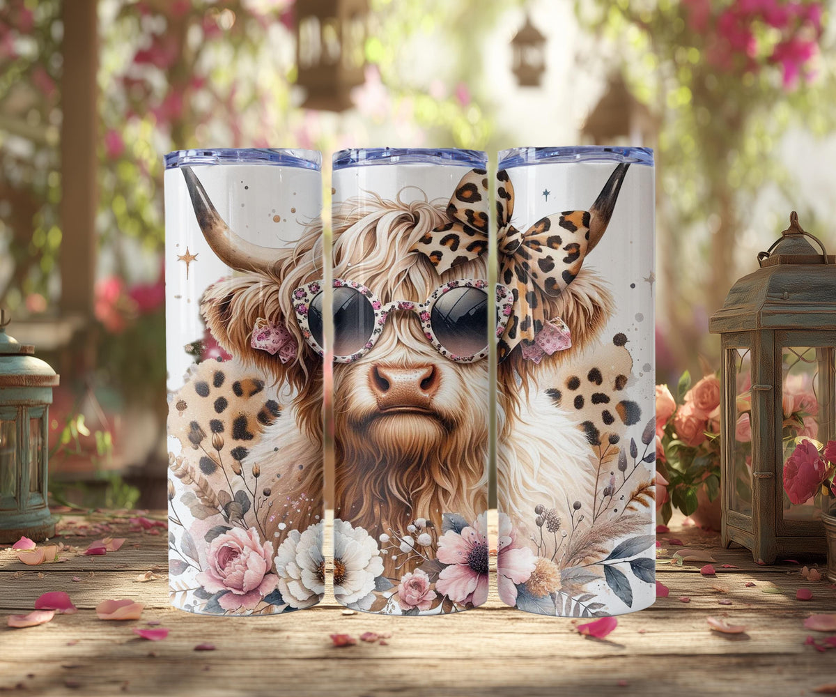 Highland Cow Spring Tumblers
