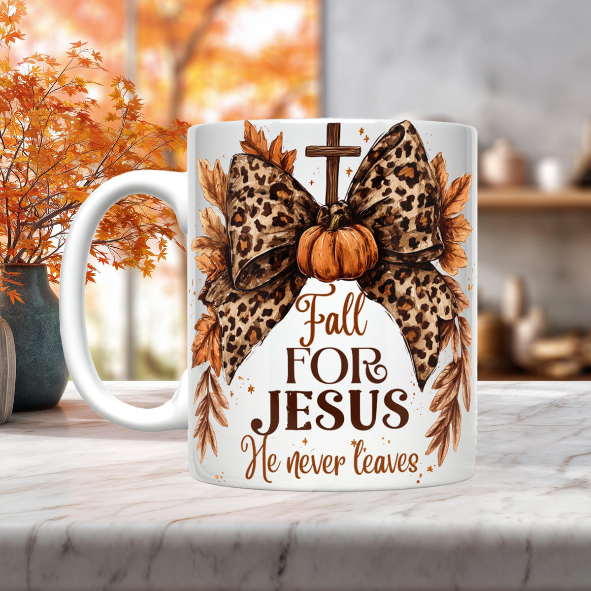 Fall for Jesus Mug