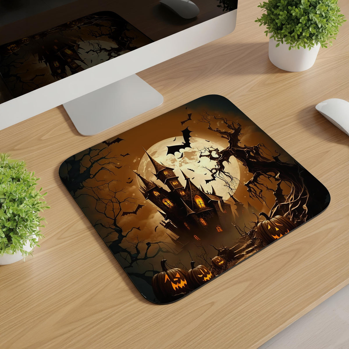 Spooky Scenes Halloween Mousepads