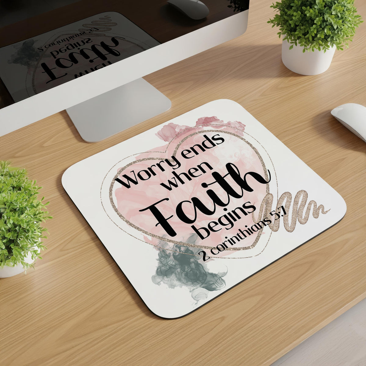 Scripture Mousepad with Uplifting Bible Verses (10 Styles)