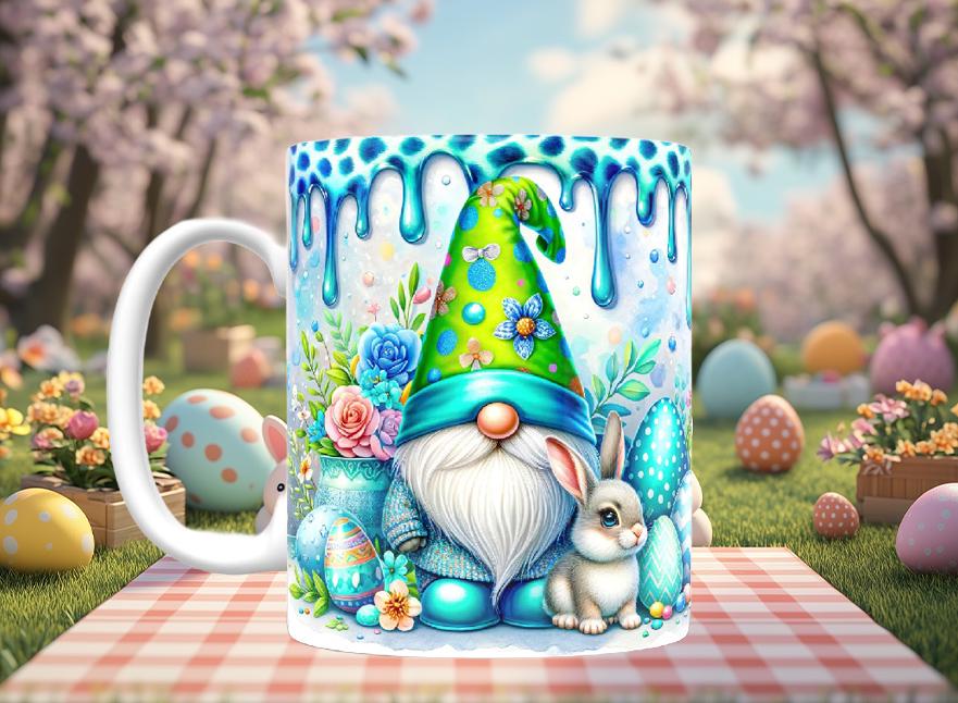 Dripping Paint Easter Gnome Mugs