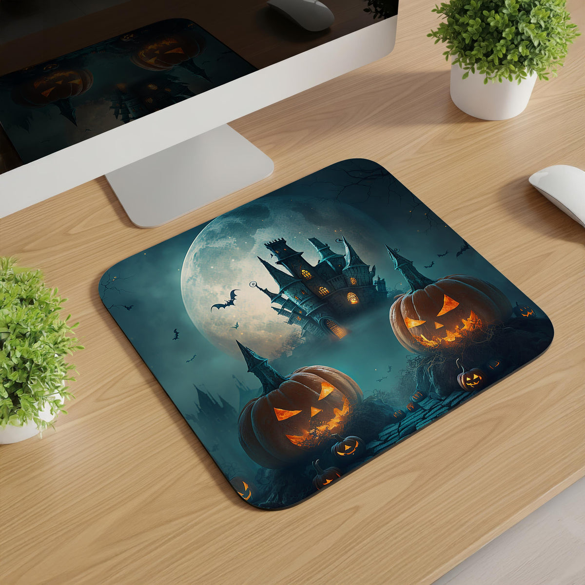 Spooky Scenes Halloween Mousepads
