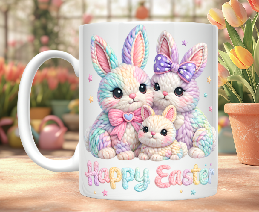 Knitted Easter Image Mugs (12 styles)