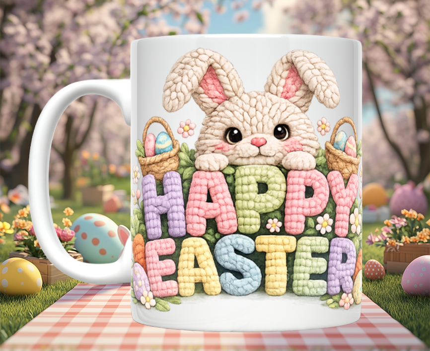 Knitted Easter Image Mugs (12 styles)