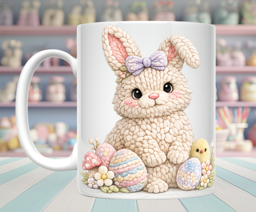Knitted Image Easter Animal Mugs (12 styles)