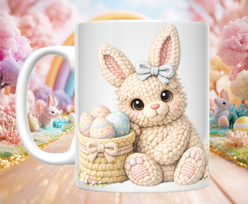 Knitted Image Easter Animal Mugs (12 styles)