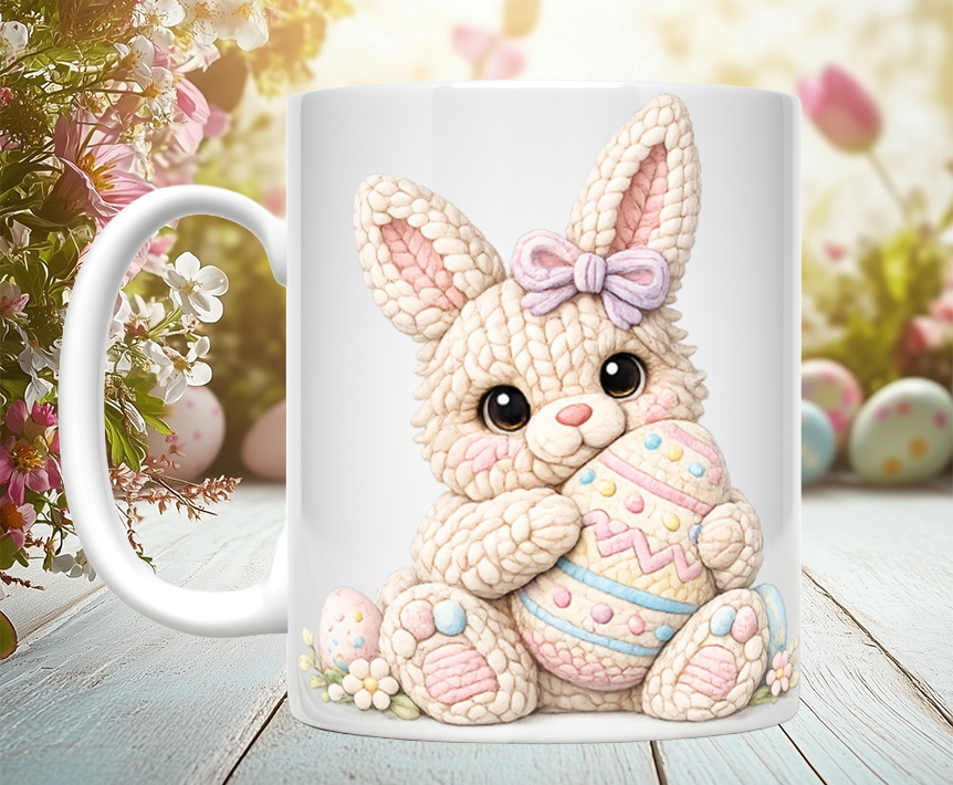 Knitted Image Easter Animal Mugs (12 styles)