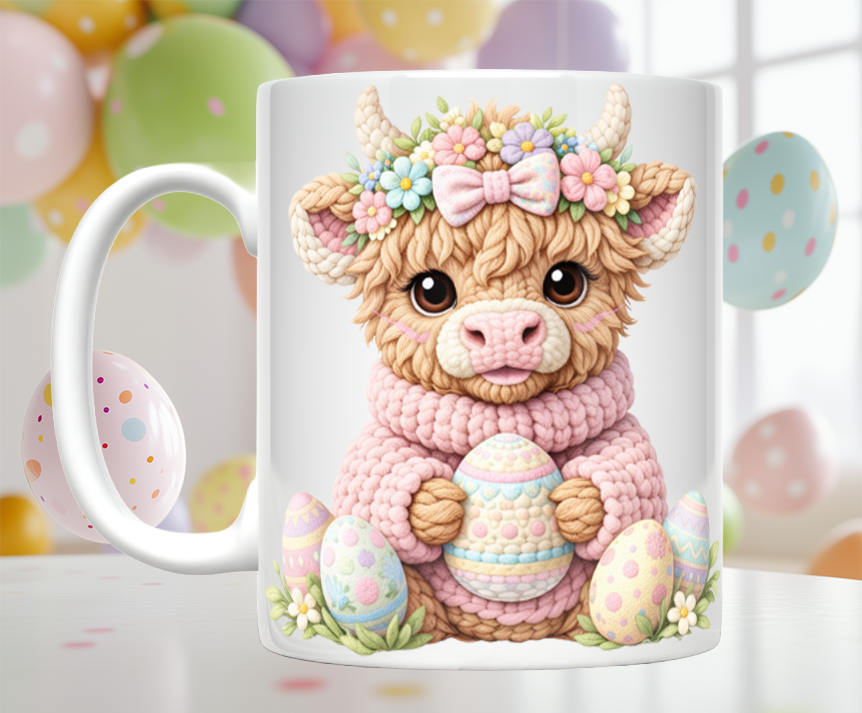 Knitted Image Easter Animal Mugs (12 styles)