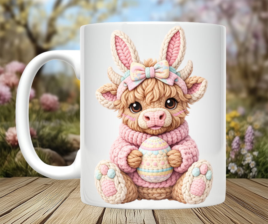 Knitted Image Easter Animal Mugs (12 styles)