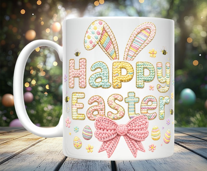 Knitted Easter Image Mugs (12 styles)