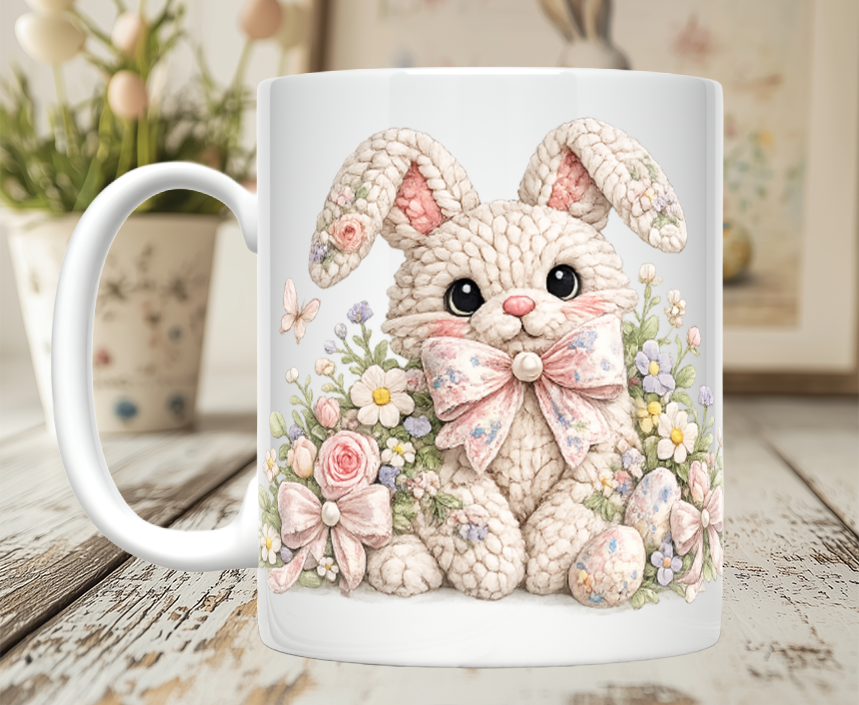 Knitted Image Easter Animal Mugs (12 styles)