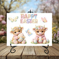 Knitted Image Easter Glass Cutting Board