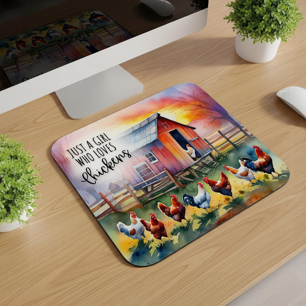 Just a Girl Who Loves Chickens Mousepad