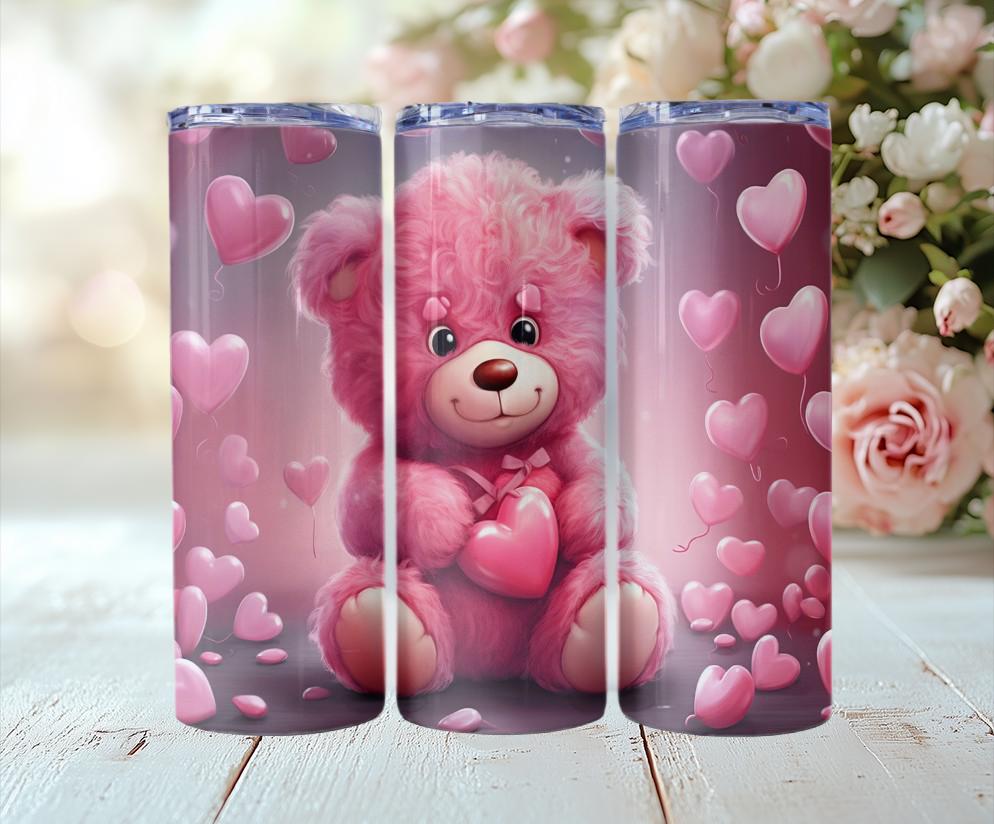Valentine Teddy Bear Tumbler