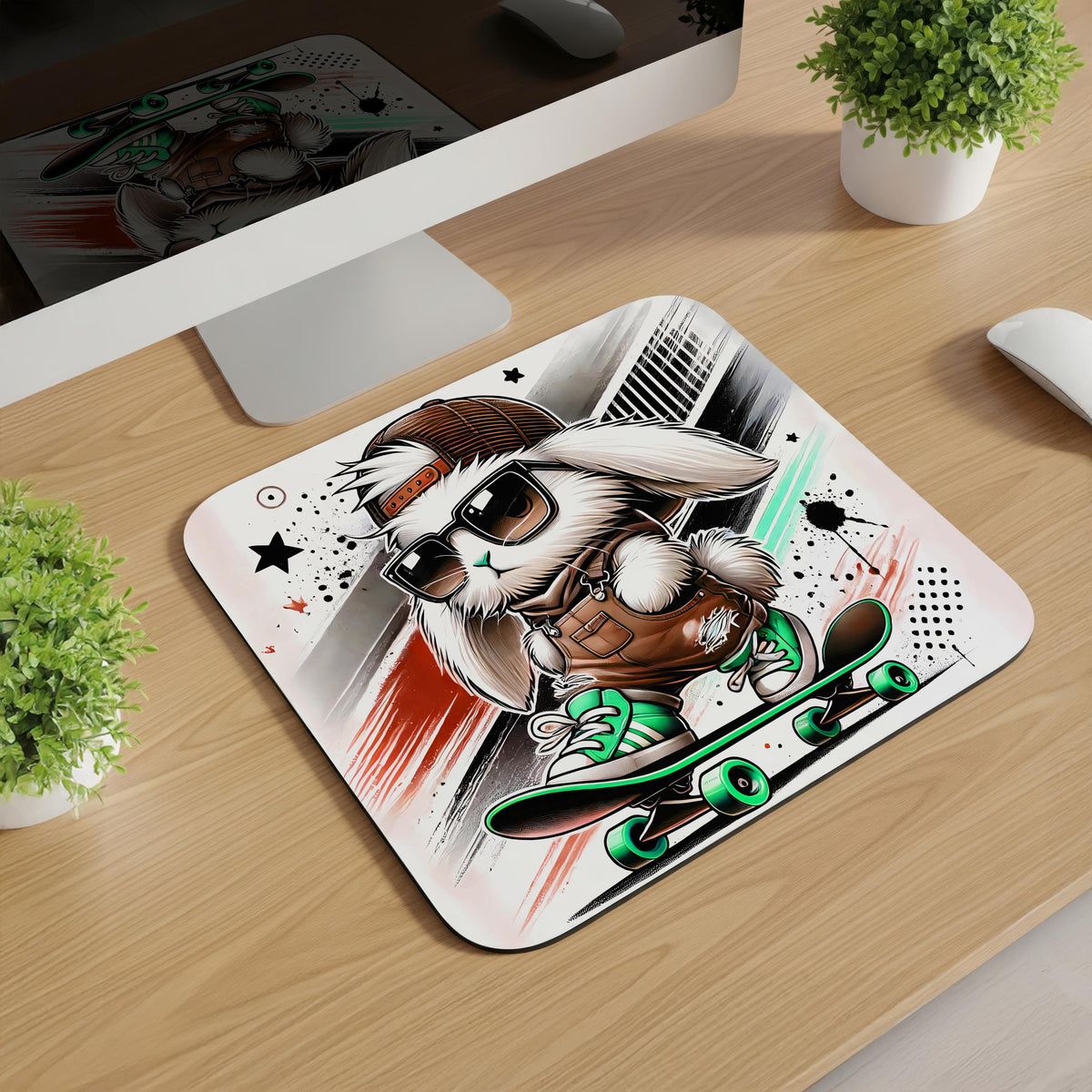 Skater Bunny Mousepads