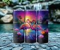 Flamingo Tumbler | Stainless Steel Drinkware with Lid and Straw