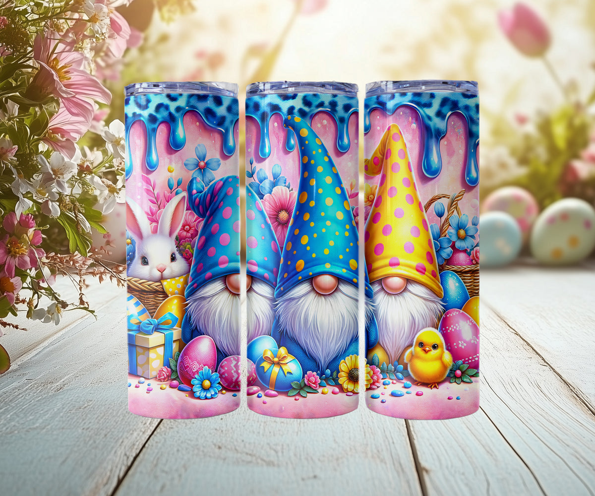 Dripping Paint Easter Gnome Tumblers