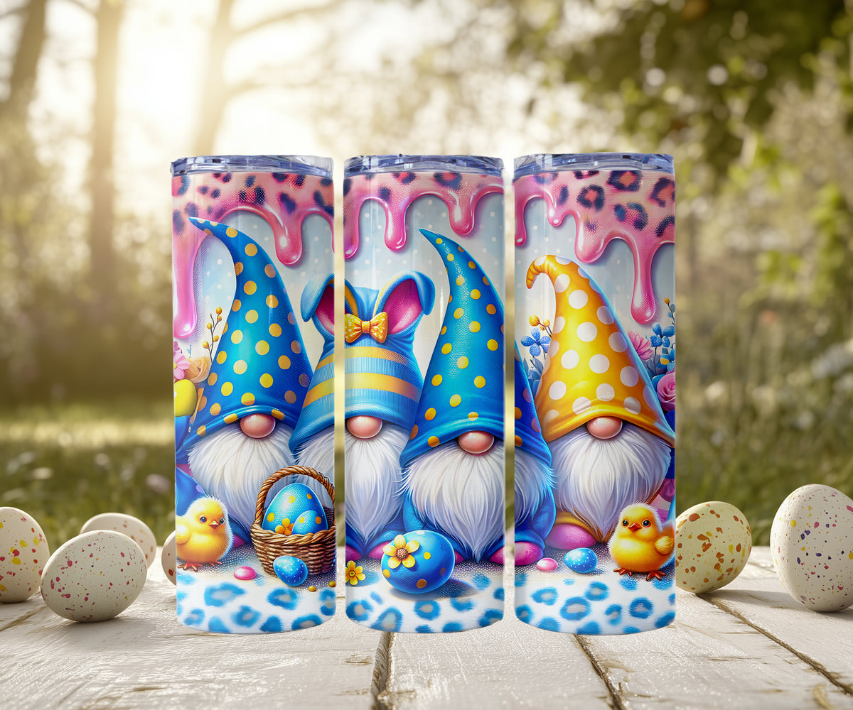 Dripping Paint Easter Gnome Tumblers