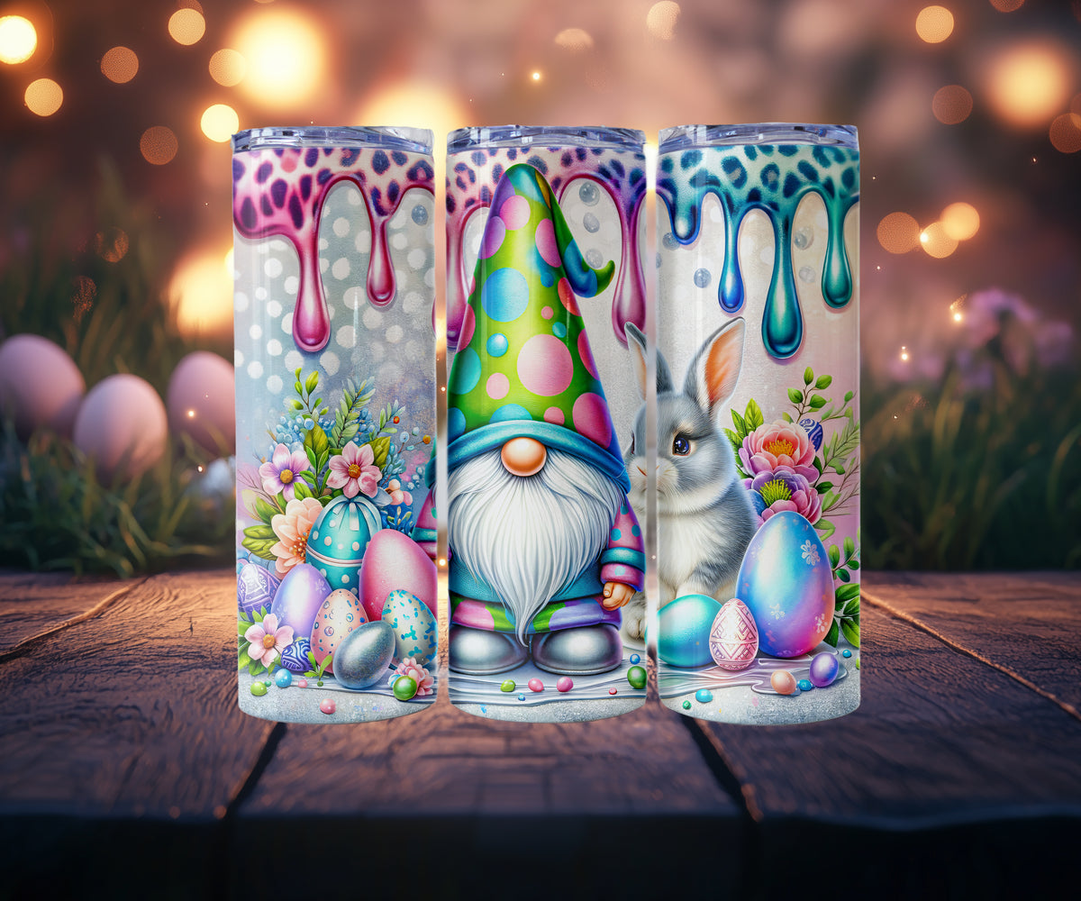 Dripping Paint Easter Gnome Tumblers
