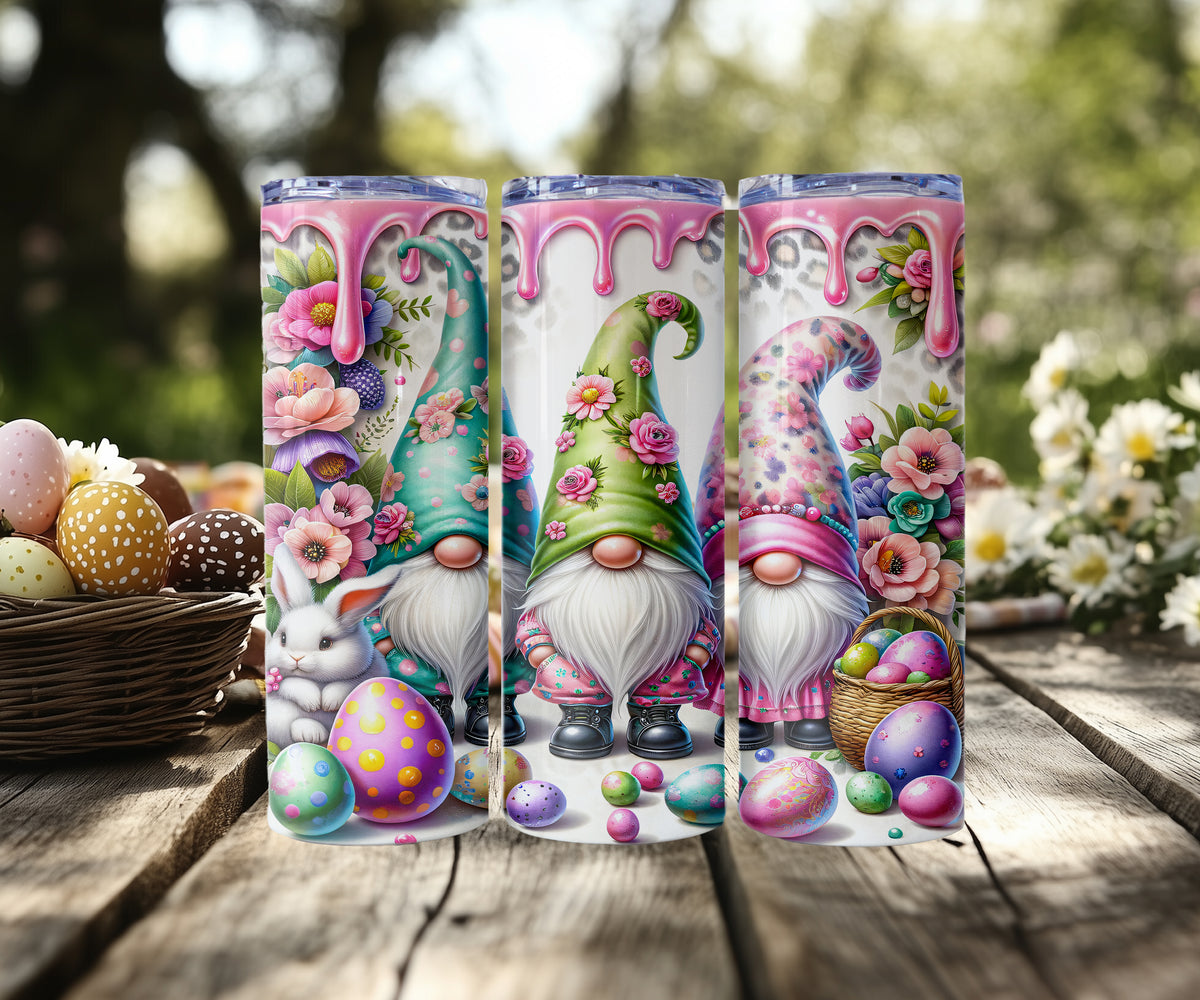 Dripping Paint Easter Gnome Tumblers