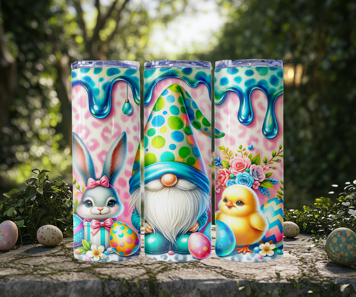 Dripping Paint Easter Gnome Tumblers