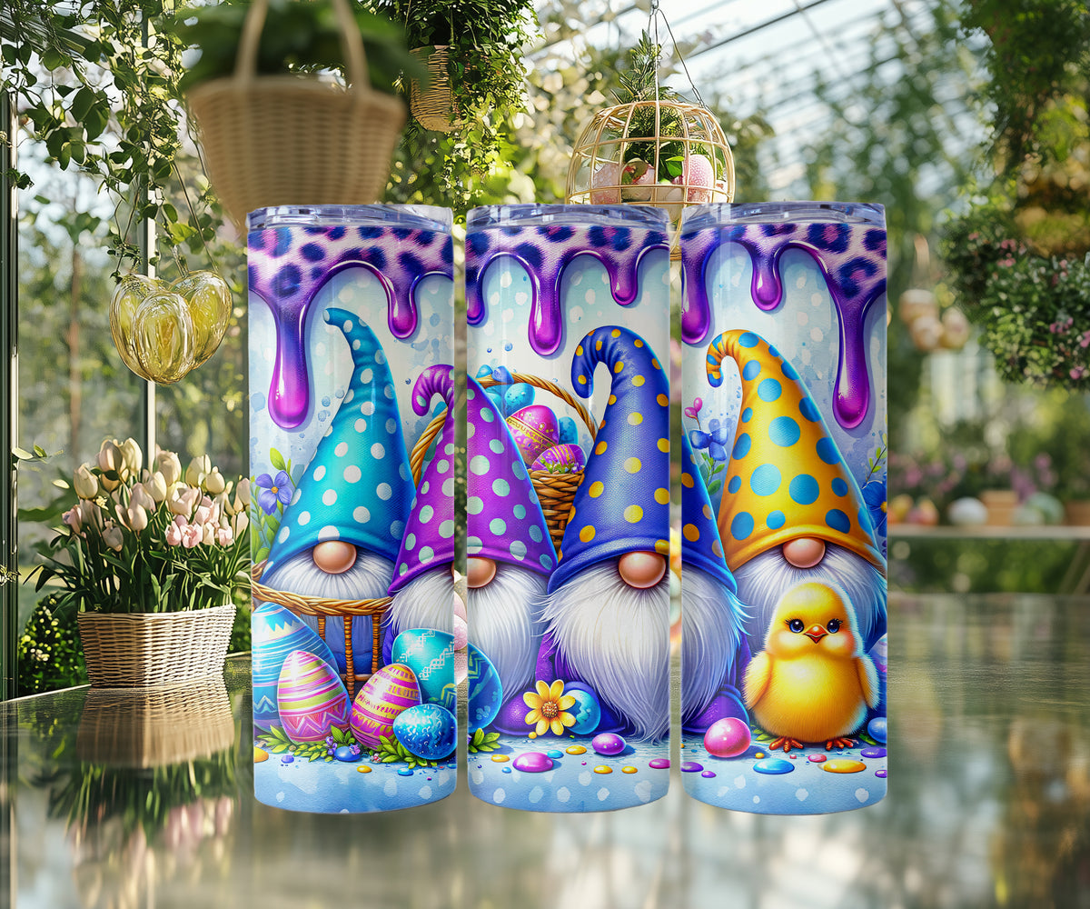 Dripping Paint Easter Gnome Tumblers