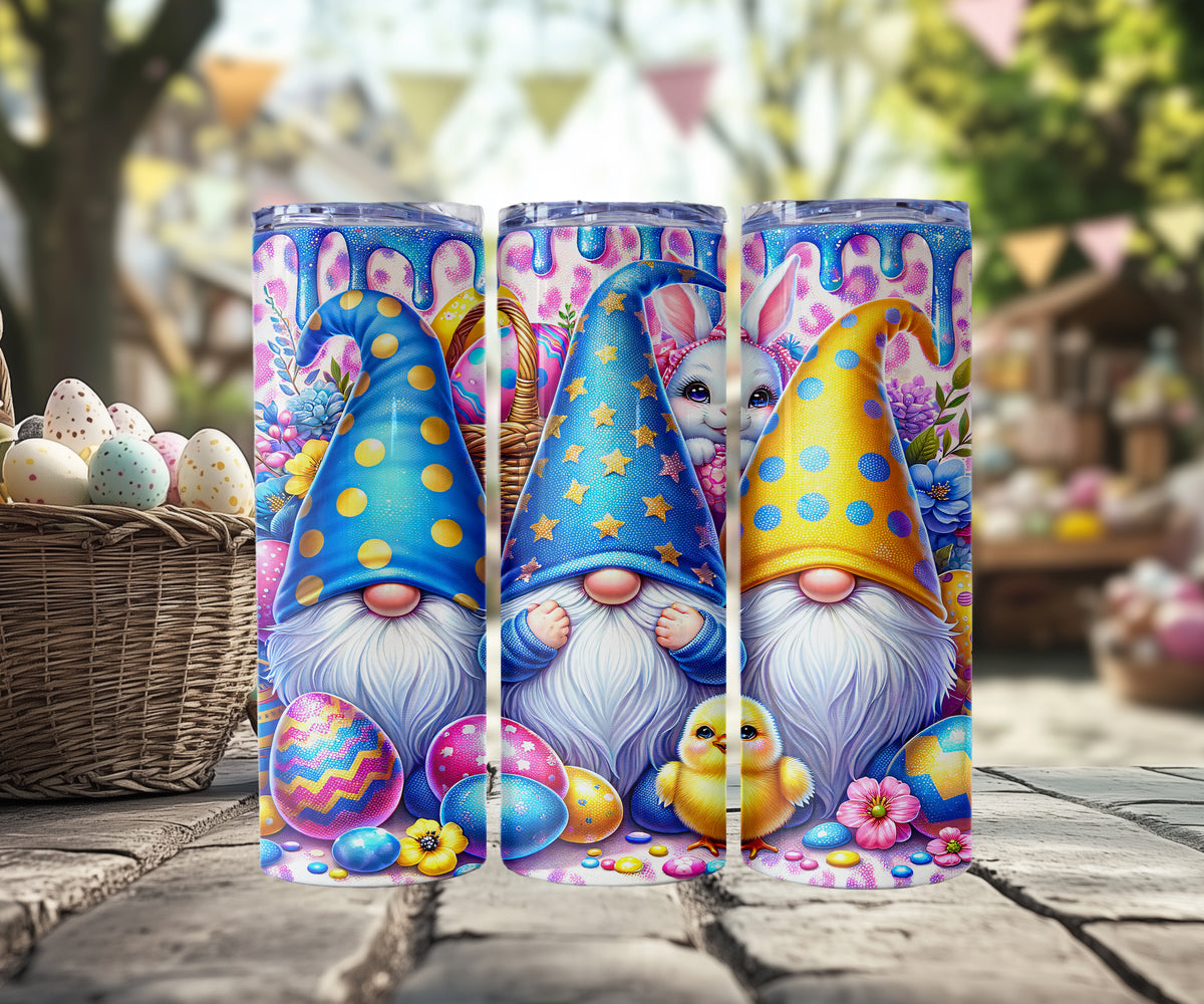 Dripping Paint Easter Gnome Tumblers