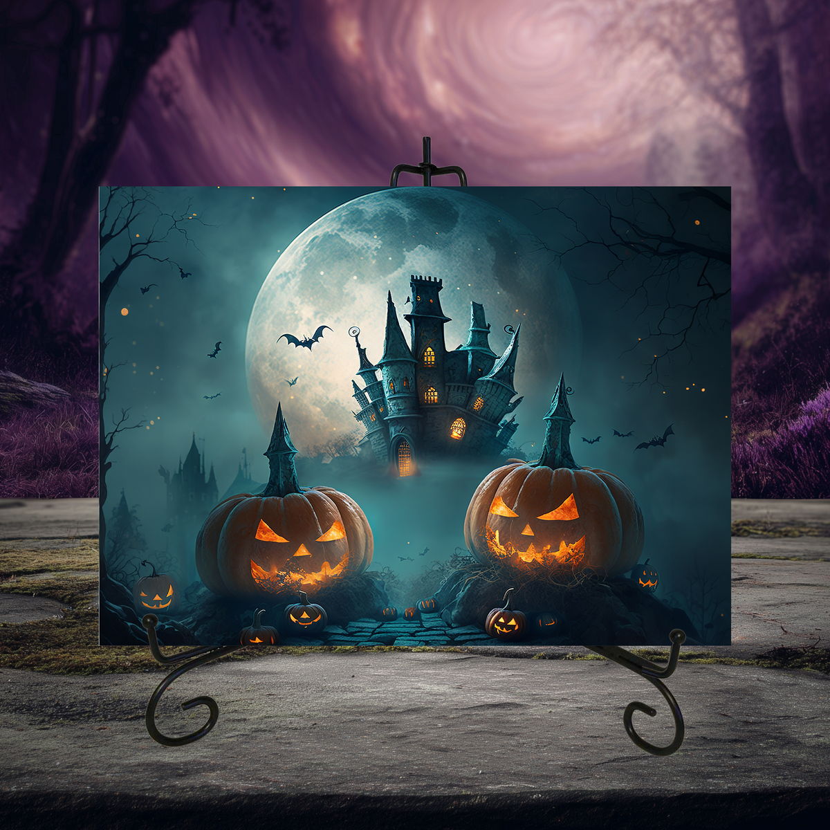 Halloween Glass Cutting Boards