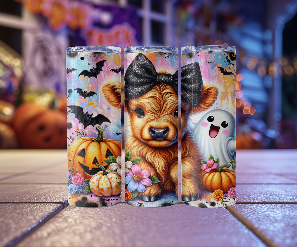 Halloween Highland Cow Tumblers (10 styles)