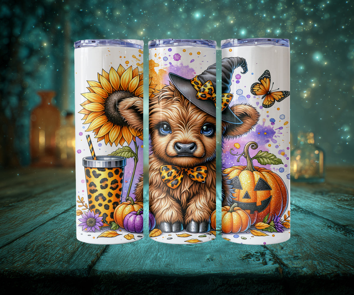 Halloween Highland Cow Tumblers (10 styles)
