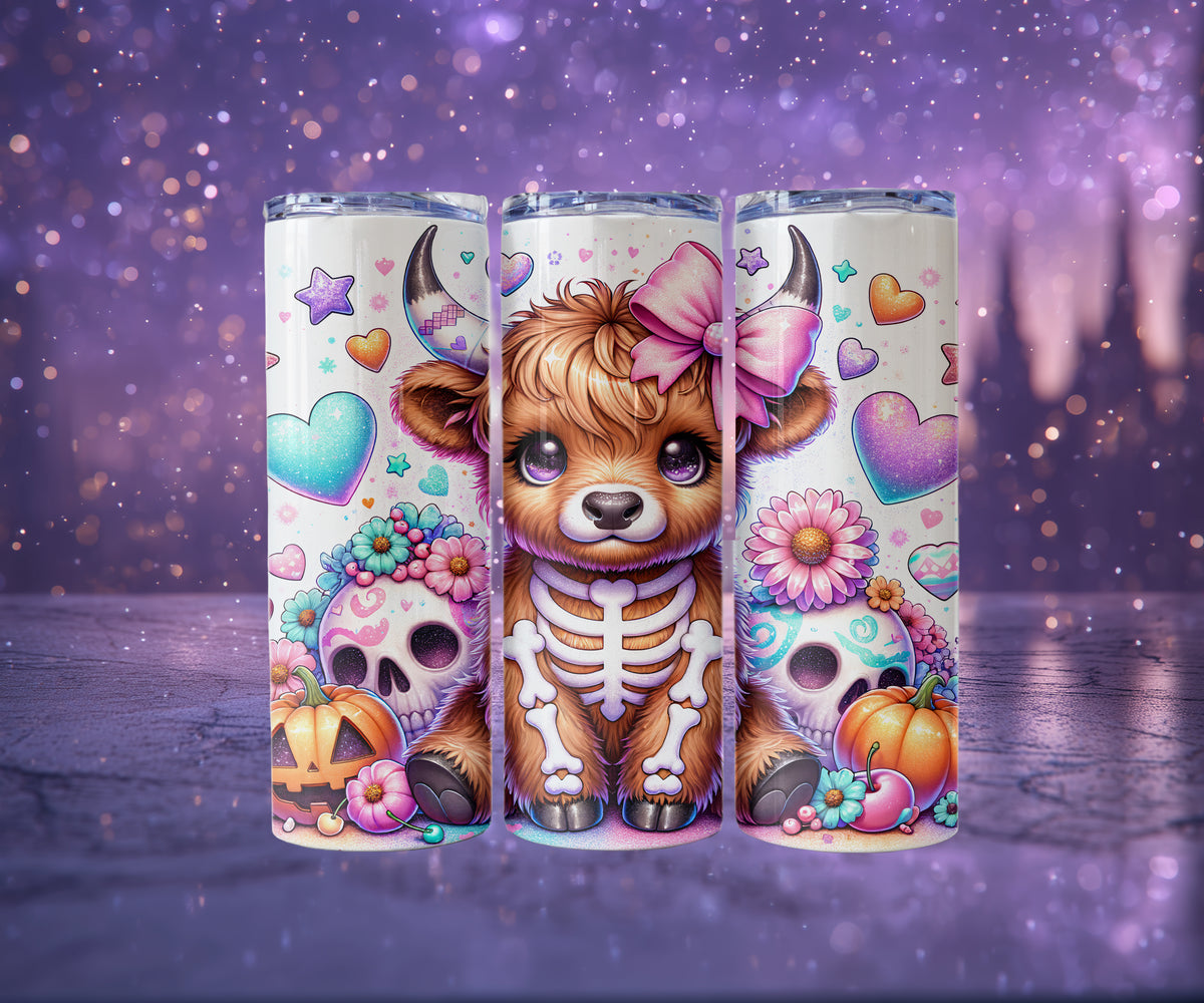 Halloween Highland Cow Tumblers (10 styles)