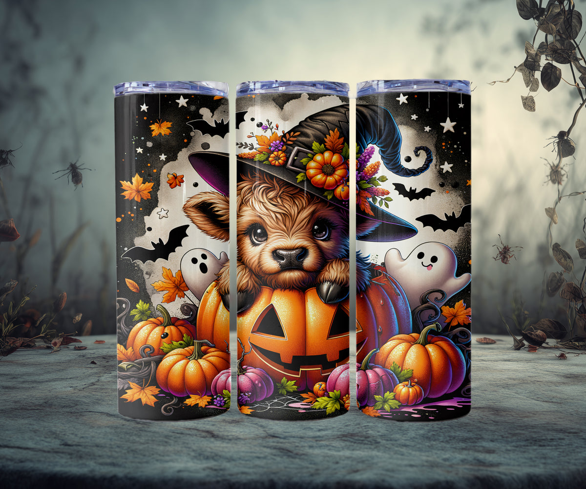 Halloween Highland Cow Tumblers (10 styles)