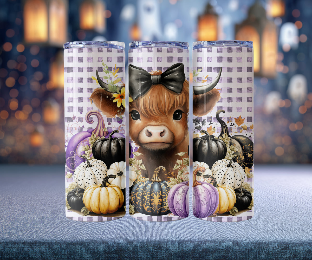 Halloween Highland Cow Tumblers (10 styles)