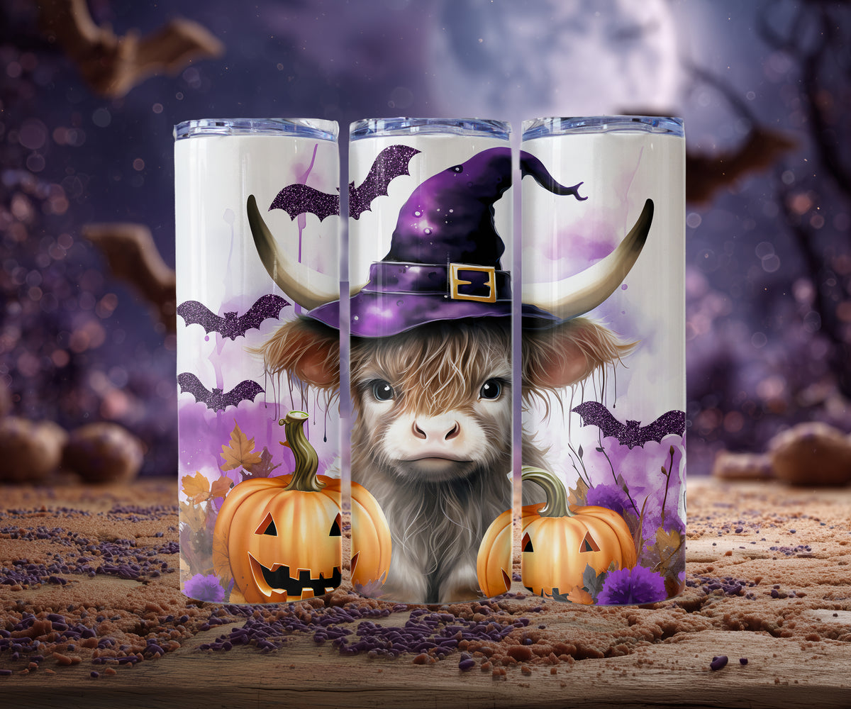 Halloween Highland Cow Tumblers (10 styles)