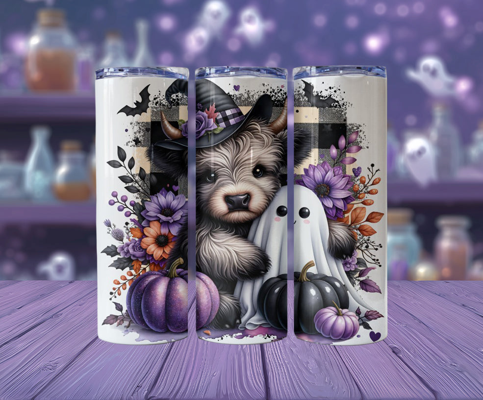 Halloween Highland Cow Tumblers (10 styles)