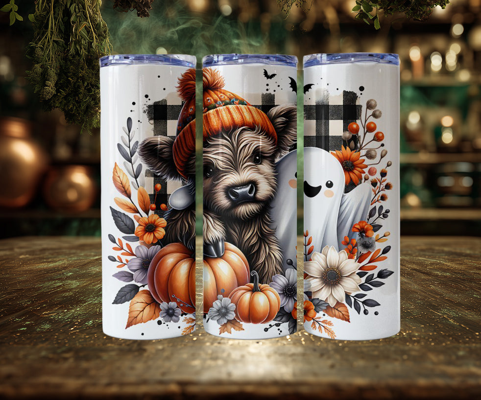 Halloween Highland Cow Tumblers (10 styles)