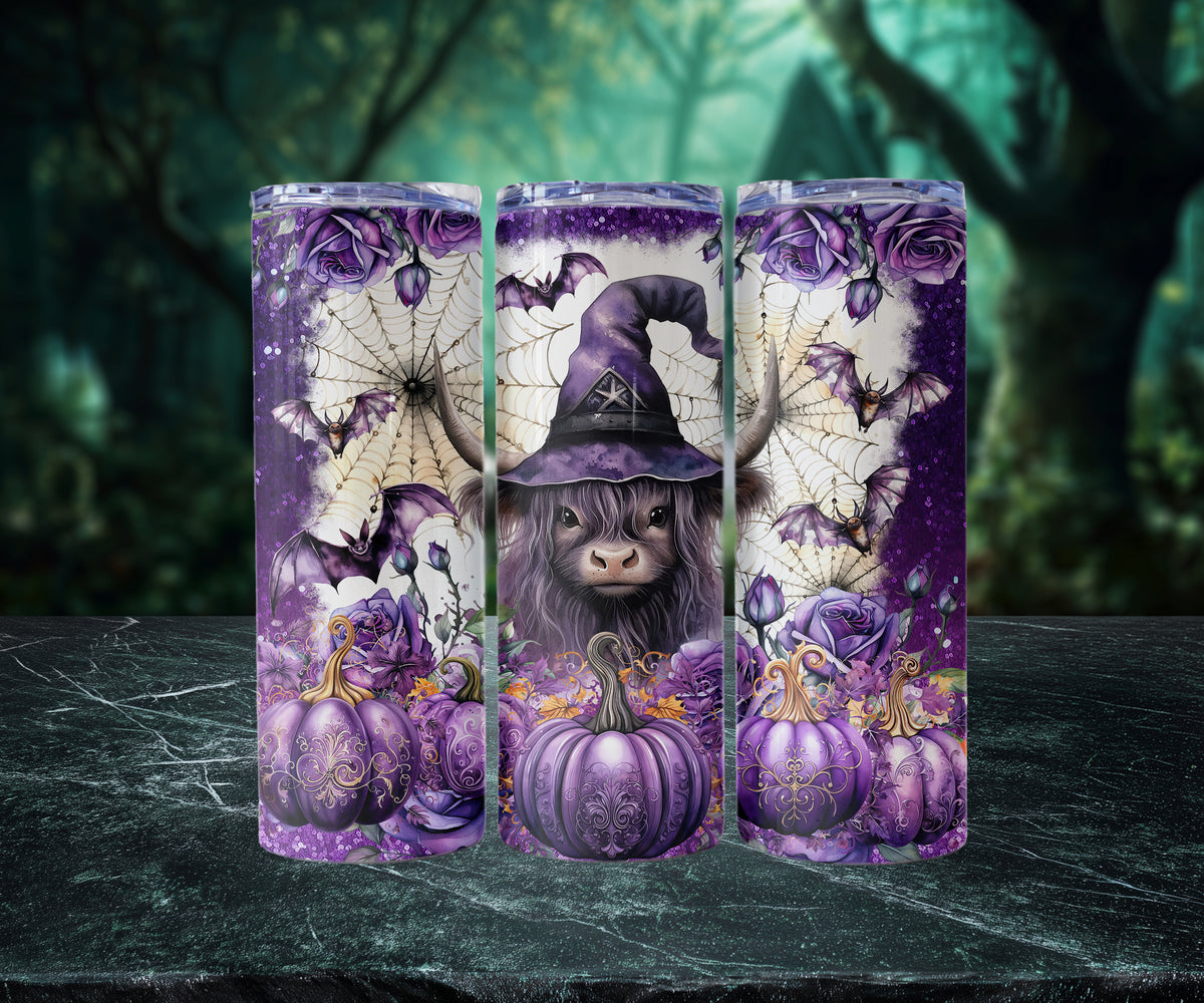 Halloween Highland Cow Tumblers (10 styles)