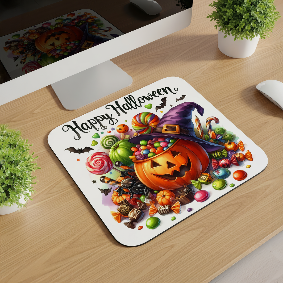 Halloween Jack-O-Lantern Mousepads