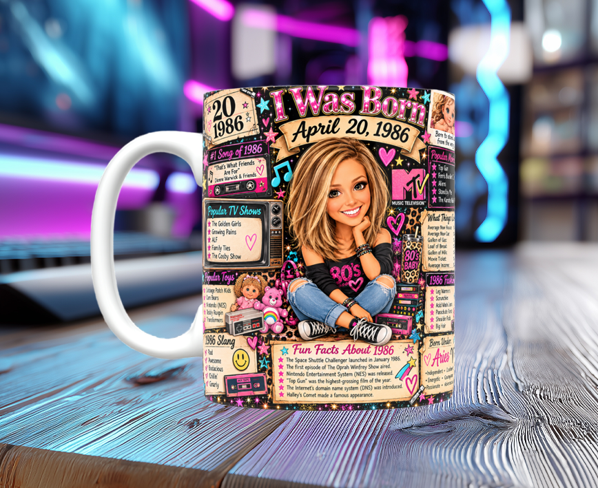 I Was Born On...Custom Mug