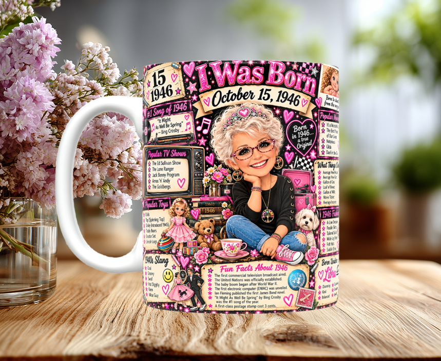 I Was Born On...Custom Mug
