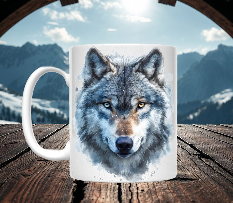 Moon Wolf Mugs